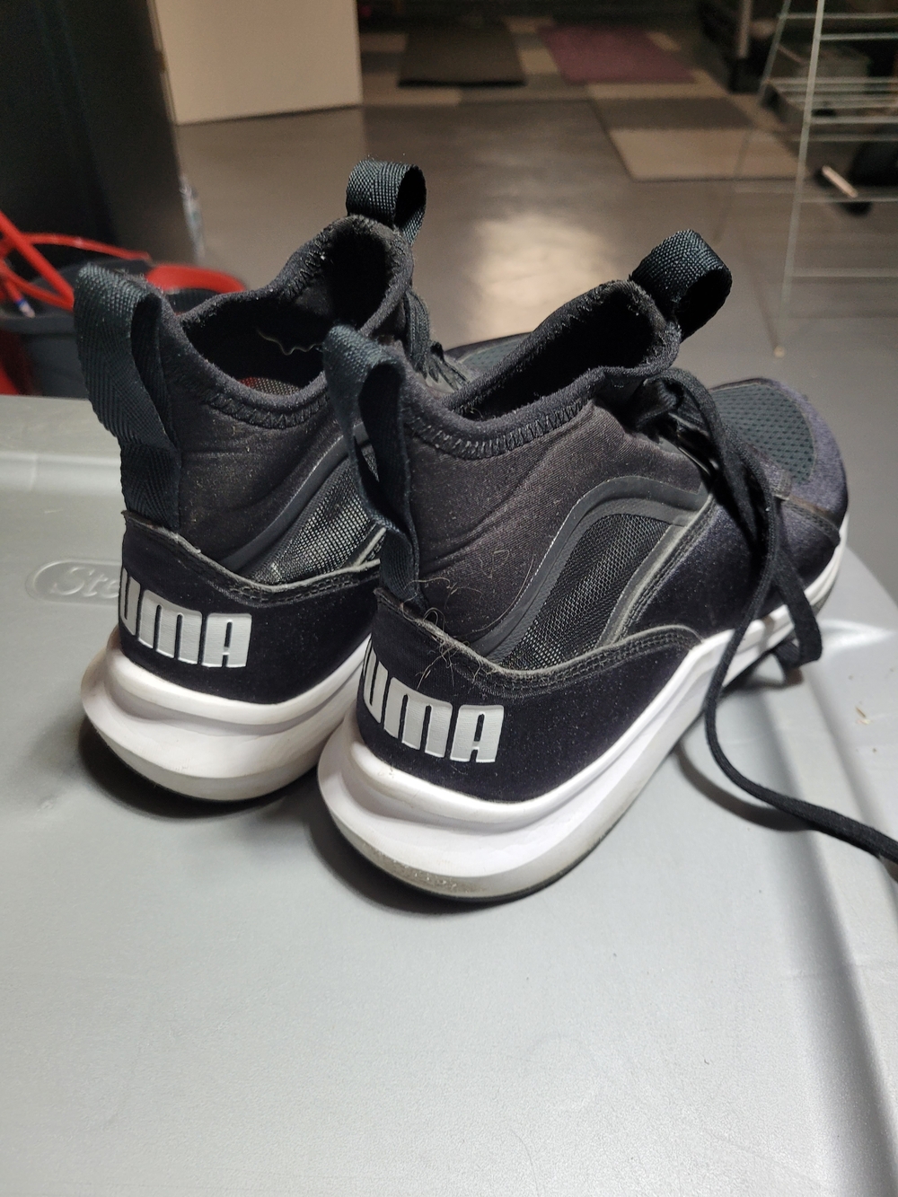 PUMA Women's Black Slip-On Athletic Sneakers